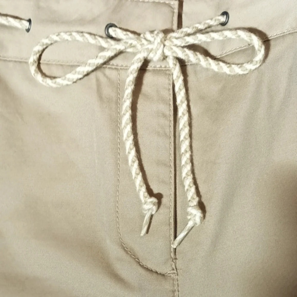 Talbot's cropped nautical beach wide leg pockets front & back rope belt … - Picture 10 of 10